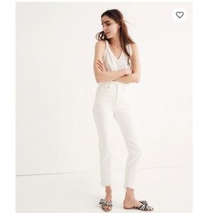 Madewell Perfect Summer Jean in Tile White
